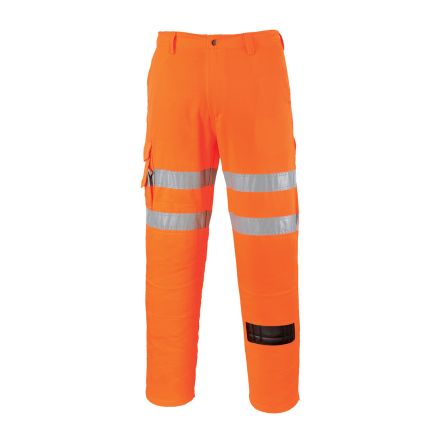 Portwest RT46 Warnschutzhose, Orange, Größe 30 To 32Zoll X 31Zoll