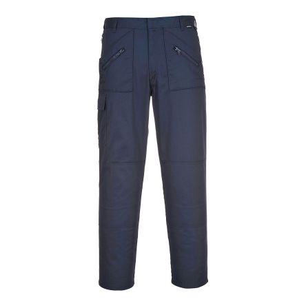 Portwest Pantalon S887, 72cm, Bleu Marine En 35 % Coton, 65 % Polyester, Confortable, Souple