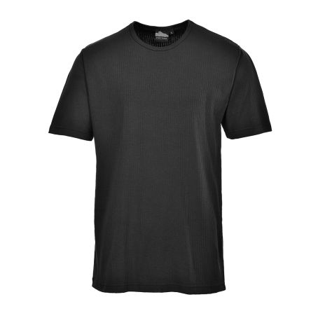 Portwest T-Shirt T-Shirt, Baumwolle, Polyester Schwarz