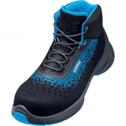 Uvex Botas De Seguridad, Serie 1 De Color Negro, Azul, Talla 35, S1 SRC