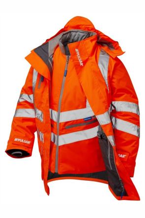 Impacto Chaqueta Alta Visibilidad De Color Naranja, Talla 3XL