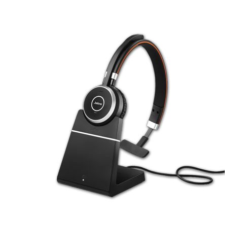 Jabra Evolve 65 On-Ear-Headset USB A Schwarz, Grau 93.6dB Wireless Kabellos 150 → 7000 Hz