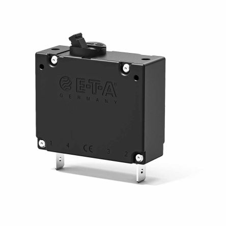 ETA Thermal Circuit Breaker - 8340 Single Pole 80V Dc Voltage Rating Flange Mount, 30A Current Rating