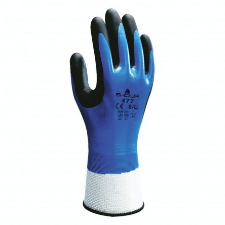 Showa 477 Arbeitshandschuhe, Größe 9, XL, Kältebeständig, Nylon, Polyester Blau
