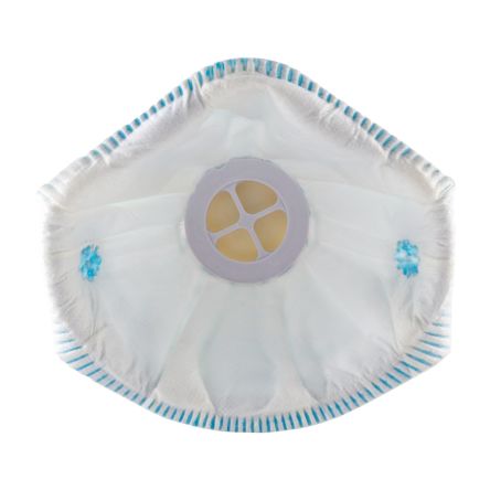 Alpha Solway AMF2V Series Disposable Respirator For General Purpose Protection, FFP2 NR, Valved, Moulded, 10Each Per