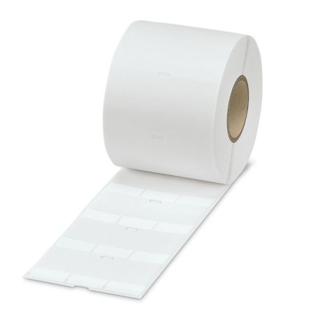 Phoenix Contact WML Adhesive Cable Label, White, 4 → 7.6mm Cable, for THERMOMARK, 0830816