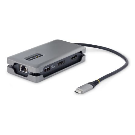 StarTech.com 4K @ 60Hz USB-C Adapter with DisplayPort, HDMI - 3 x USB ports, USB A, USB C