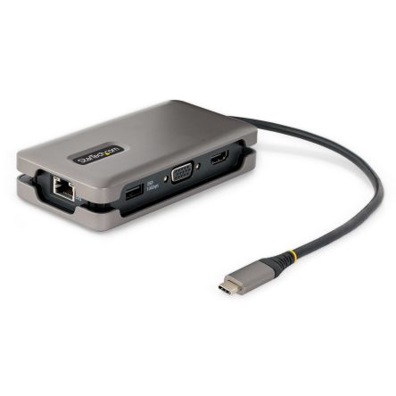 StarTech.com 4K @ 60Hz USB-C Adapter with HDMI, VGA - 3 x USB ports, USB A, USB C