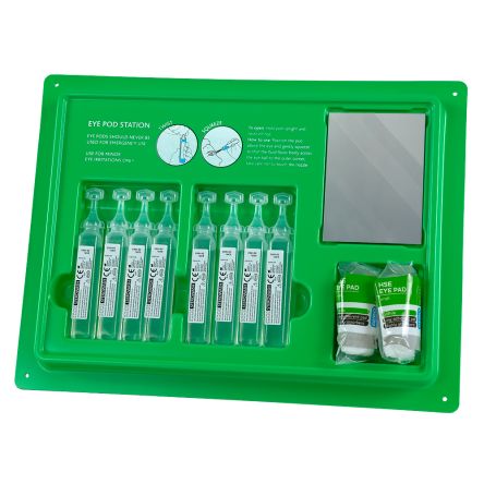 RS PRO Wall Mounted Eyewash Station, 20 ml