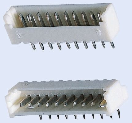 Molex PicoBlade Series Right Angle Through Hole PCB Header, 14 Contact(s), 1.25mm Pitch, 1 Row(s), Shrouded