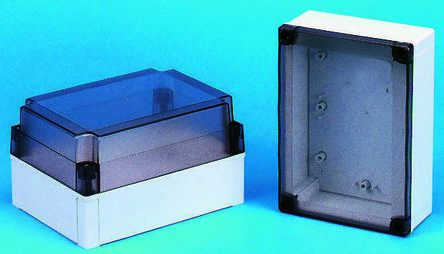 Fibox 聚碳酸酯外壳, 外部尺寸180 x 130 x 35mm, MNX系列, IP66, IP67, 灰色