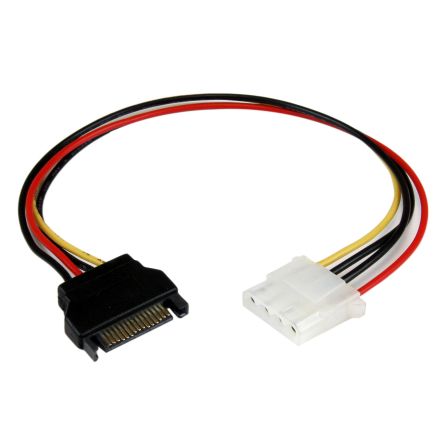 StarTech.com Male SATA Power to Female LP4 Cable, 12in