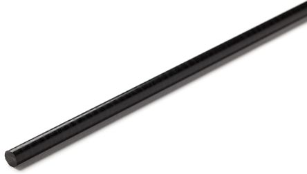 RS PRO Black Acetal Rod, 1m X 60mm Diameter