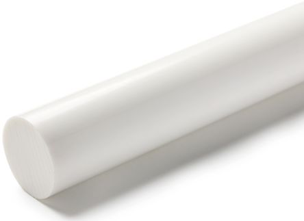 RS PRO Opaque Polyester PET Rod, 1m X 40mm Diameter