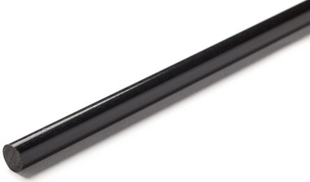 RS PRO Black Nylon Rod, 1m X 40mm Diameter