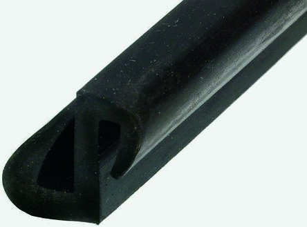 RS PRO Black EPDM Edging Strip, 16.2mm