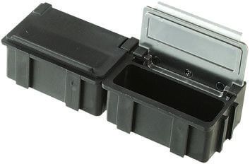 Licefa Kleinteilebox, ABS Grau, 21mm X 42mm X 29mm