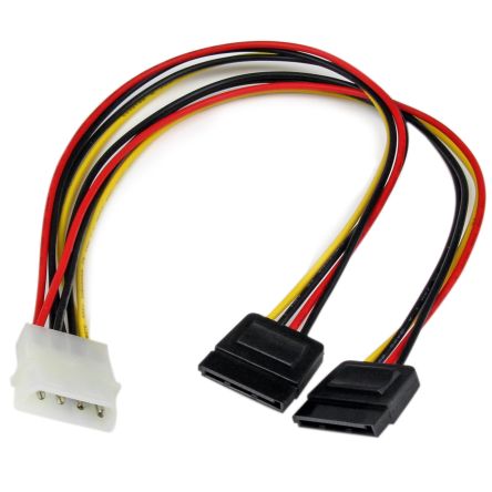 StarTech.com LP4 to SATA Power Cable, 12in