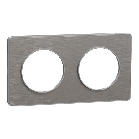 Schneider Electric Grey, 2 Gang, Odace