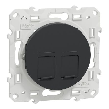 Schneider Electric Anthracite, 2 Gang, Odace