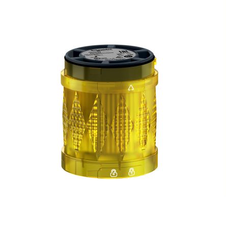 Schneider Electric Harmony XVU Series Yellow Signal Tower, 1 Lights, 24 V, Base Mount