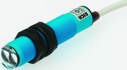 Sick V18 Zylindrisch Optischer Sensor, Reflektierend, Bereich 5 Mm → 3,5 M, Triac Ausgang, 4-poliger