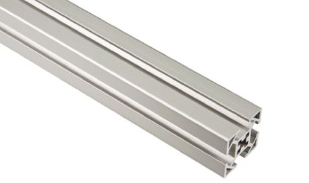 FlexLink Perfil De Aluminio Plateado, Perfil De 30 X 30 Mm X 2000mm De Longitud