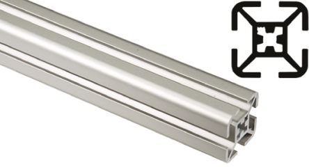 FlexLink Profilo Struttura In Alluminio, 30 X 30 Mm X 1000mm
