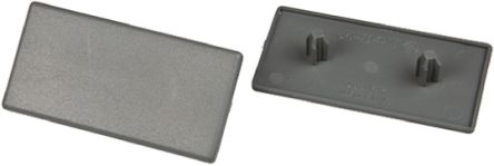 FlexLink Rechteck-Endkappe Grau, 30 Mm, 60 Mm, 7.2mm