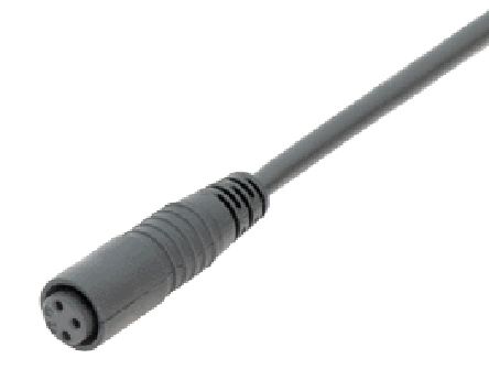 Binder Cable De Conexión, Con. A M8 Hembra, 3 Polos, Con. B Sin Terminación, Cod.: A, Long. 5m