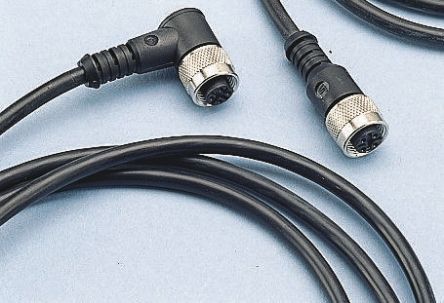 Binder 传感器执行器电缆, 4芯, M12转无终端接头