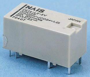 Panasonic PCB Mount Latching Power Relay, 5V Dc Coil, 8A Switching Current, SPST