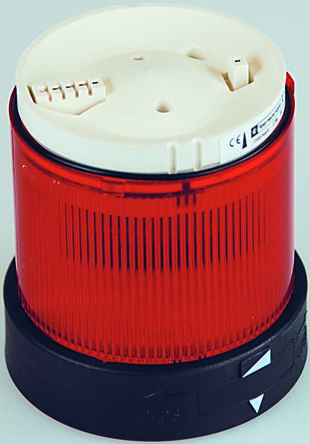 Schneider Electric 信号塔装置, Harmony XVB 系列, 63mm高, 红色, 灯泡, 120 V 交流电源, 交流电池, 70mm 直径底座