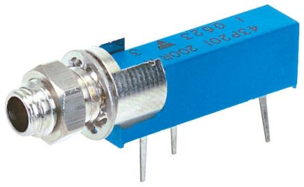 Vishay 43P 20-Gang THT Trimmer-Potentiometer, Seitliche Einstellung, 20kΩ, ±10%, 0.5W, Pin, L. 27.81mm