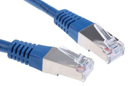 Decelect Ethernetkabel Cat.5e, 3m, Blau Patchkabel, A RJ45 U/UTP Stecker, B RJ45, PVC