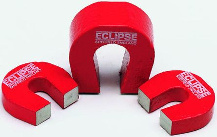 Eclipse U-Form Hufeisenmagnet, Ø 28.5mm X 7.9mm X 25.4mm, Zugkraft 2.4kg Nickel Kobalt