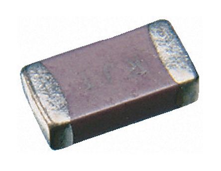 KEMET 100pF Multilayer Ceramic Capacitor MLCC, 100V Dc V, ±5%, SMD