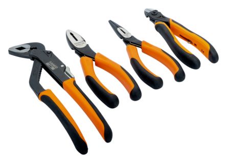 Bahco 4-Pezzi Set Di Pinze 200 Mm Lunghezza