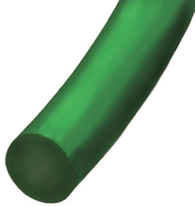 RS PRO 30m 8mm Diameter Green Round Polyurethane Belt For Use With 76mm Minimum Pulley Diameter