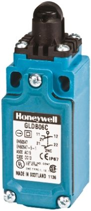 Honeywell GLD Endschalter, Rollenstößel, 2-poliger Schließer, 2 Öffner, 2 Öffner, IP 66, Glasfaserverstärkter