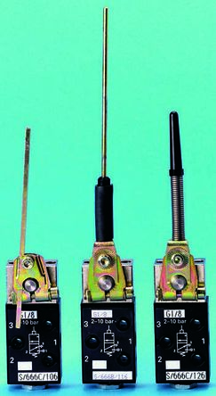 Norgren Antenna 3/2 Pneumatic Manual Control Valve S/666 Series, G 1/8, 1/8in, S/666/116