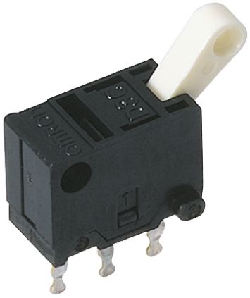 Omron Microrupteur, 1RT, 100 MA, 30 V C.c., Plaqué Argent