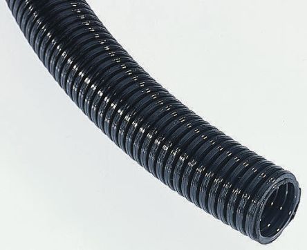 HellermannTyton Flexible Conduit, 22mm Nominal Diameter, Plastic, Black