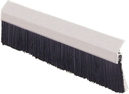 RS PRO Black Aluminium, Nylon Brush Strip, 230mm
