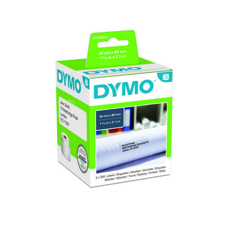 Dymo Etikette Auf Rolle X 89mm Für 450, 450 Duo, 450 Turbo, 450 Twin Turbo, 4XL,