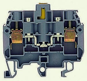 Entrelec SNA Anschlussklemme Für Standard-DIN-Schiene Einfach Grau, 6mm², 500 V Ac / 15A, Schraubanschluss