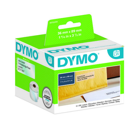 Dymo Etikette Auf Rolle X 89mm Für 450, 450 Duo, 450 Turbo, 450 Twin Turbo, 4XL,