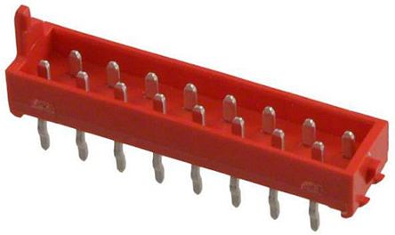 TE Connectivity Micro-Match Leiterplatten-Stiftleiste Gerade, 16-polig / 2-reihig, Raster 1.27mm, Platine-Platine,