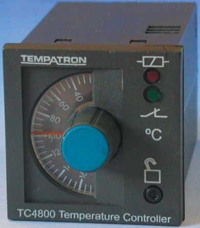 Tempatron 温控开关, 110 → 230 V ac电源, 继电器输出, 48 x 48mm