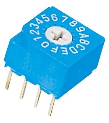 디바이스마트,스위치/부저/전기부품 > 스위치 > DIP 스위치,,S-1010A,16 Way PCB DIP Switch, Rotary Flush Actuator / 352-4666